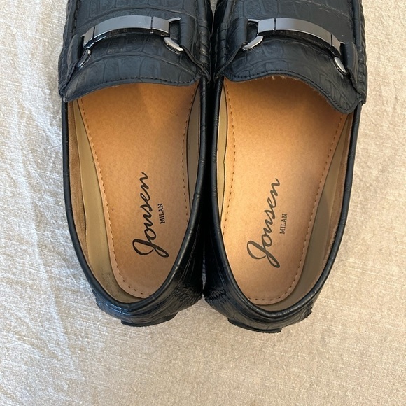 JousenMen's Loafers Crocodile Printed Casual Mens Slip On Shoes size 9 - Picture 3 of 7